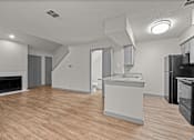 Thumbnail 57 of 66 - the living room and kitchen of our studio apartment atrium at legacy commons