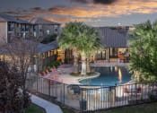 Thumbnail 32 of 32 - Twilight view at The Palmera on 3009, Texas