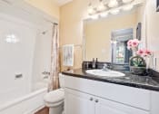 Thumbnail 10 of 18 - a bathroom with a sink toilet and shower