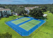 Thumbnail 28 of 35 - tennis courts aerial shot