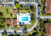 Thumbnail 4 of 46 - arial view of a house with a swimming pool