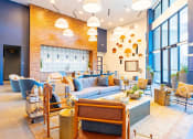 Thumbnail 24 of 33 - resident lounge in modern midland apartment