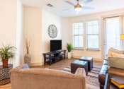 Thumbnail 11 of 33 - living room in modern midland texas apartment