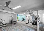 Thumbnail 15 of 21 - the preserve at ballantyne commons fitness room with gym equipment