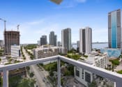 Thumbnail 41 of 66 - a view of the miami skyline from a balcony