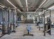 Thumbnail 18 of 66 - a spacious fitness center with cardio equipment and weights