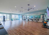 Thumbnail 10 of 29 - the gym atrium at the district at highland village apartments