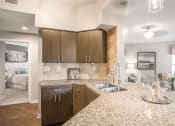 Thumbnail 3 of 19 - a kitchen with granite counter tops and a sink