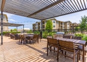Thumbnail 22 of 23 - the reserve at bucklin hill patio with tables and chairs