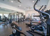 Thumbnail 24 of 36 - a gym with cardio machines and other exercise equipment