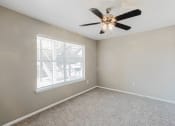 Thumbnail 10 of 33 - bedroom with ceiling fan in west houston luxury apartments