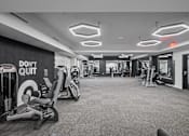 Thumbnail 5 of 35 - A gym with a sign that says
