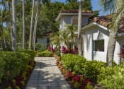 Thumbnail 34 of 52 - a walkway leading to a white house with palm trees