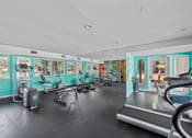 Thumbnail 7 of 17 - a gym with treadmills and other exercise equipment and windows