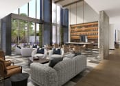 Thumbnail 38 of 42 - a rendering of a lobby with couches and chairs