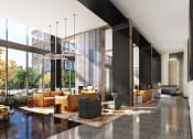 Thumbnail 40 of 42 - a rendering of a living room with high ceilings and large windows