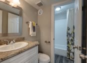 Thumbnail 17 of 20 - a bathroom with a sink and a toilet and a shower
