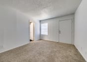 Thumbnail 17 of 36 - an empty living room with carpet and a door to a closet