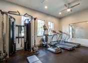 Thumbnail 19 of 22 - the gym is equipped with treadmills and other fitness equipment