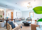 Thumbnail 1 of 44 - a living room with furniture and a dining table