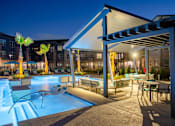 Thumbnail 30 of 33 - night time pool view