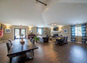 Thumbnail 6 of 37 - clubhouse full view at Shady Oak Village - Senior Living Apartments, IN, 47802