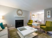 Thumbnail 23 of 49 - Living Room With TV at The Summit at Avent Ferry, Raleigh