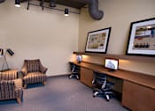 Thumbnail 8 of 18 - Business Center at The Ambassador at Library Square, Indiana