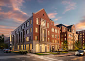 Thumbnail 20 of 22 - Dusk Exterior View at The Beverly, Bloomington Indiana
