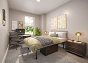 Thumbnail 14 of 22 - Gorgeous Bedroom at The Beverly, Bloomington, IN 47408