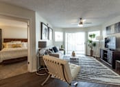 Thumbnail 11 of 40 - Living room with a couch at Altitude at Blue Ash, Blue Ash