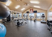 Thumbnail 22 of 36 - Large Fitness Center at Heritage Trail Apartments in Terre Haute, IN.