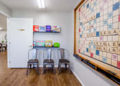 Thumbnail 5 of 18 - game room with life-size scrabble 