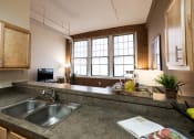 Thumbnail 16 of 22 - Sink With Faucet at Harness Factory Lofts and Apartments, Indianapolis, IN