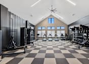 Thumbnail 19 of 27 - Fitness center at Montage West Lafayette Apartments, West Lafayette