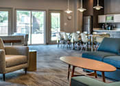 Thumbnail 15 of 38 - Wood Floor Living Room at Woodbridge Apartments, Louisville, 40242