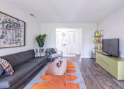 Thumbnail 22 of 68 - Modern Living Room at Gramercy Apartments, Carmel, 46032