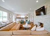 Thumbnail 26 of 68 - Resident Lounge with Media at Gramercy Apartments, Carmel, IN 46032