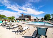 Thumbnail 36 of 68 - Poolside Relaxing Area at Gramercy Apartments, Carmel, IN 