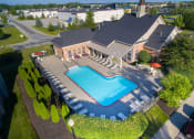 Thumbnail 8 of 28 - Aerial View Of Pool at Steeplechase at Shiloh Crossing, Avon, IN