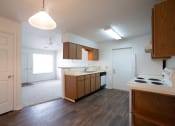 Thumbnail 14 of 37 - a kitchen and living room in a 555 waverly unit