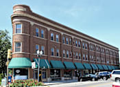 Thumbnail 1 of 35 - Street view with parking at The Argyle on Mass Ave, Indiana, 46202