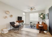 Thumbnail 27 of 35 - Living Room With Expansive Window at Whetstone Flats, Nashville, TN, 37211