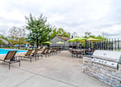 Thumbnail 31 of 38 - Poolside Grilling Stations at Woodbridge Apartments, Louisville