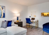Thumbnail 16 of 23 - Living room and desk at Aqua 2800, Oakland Park, Florida