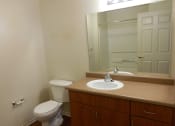 Thumbnail 18 of 21 - Bathroom with tub and vanity area at DOVER WOODS SENIOR APARTMENTS, Fairfield, 94533