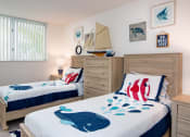 Thumbnail 14 of 23 - Bedroom with twin beds and window at Aqua 2800, Oakland Park, FL 33309