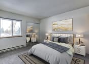 Thumbnail 13 of 28 - Bedroom with cozy bed and lamp at TOWNSHIP SHERWOOD, Sherwood, OR, 97140