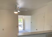 Thumbnail 18 of 24 - A white ceiling with a light fixture and a window.at OTAVON APARTMENTS, Novato, CA 94947