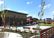 Thumbnail 3 of 16 - Benches In Courtyard at Bridge Meadows North Portland 55+, Portland Oregon